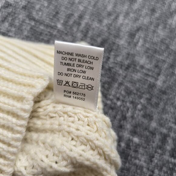 NWT Fashion Nova Kelly Sweater Mini Dress Cream Size 2X Cable Knit - Picture 5 of 8